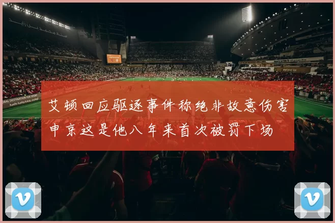 艾顿回应驱逐事件称绝非故意伤害申京这是他八年来首次被罚下场